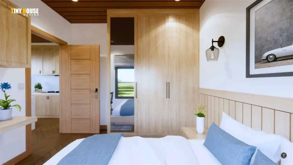 Bedroom of 1 Bedroom, 1 Bathroom Tiny House Design Idea 4.5x7 Meters