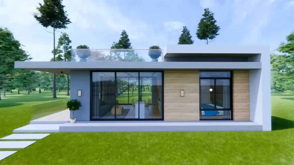 Modern Small House Design Idea with Roof Deck 5x9 Meters
