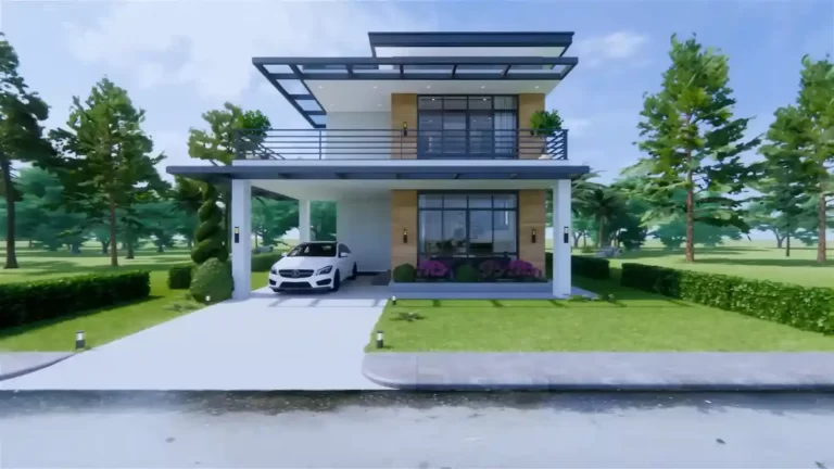 2 Storey Small House Design Idea 7m x 10m with 4 Bedrooms